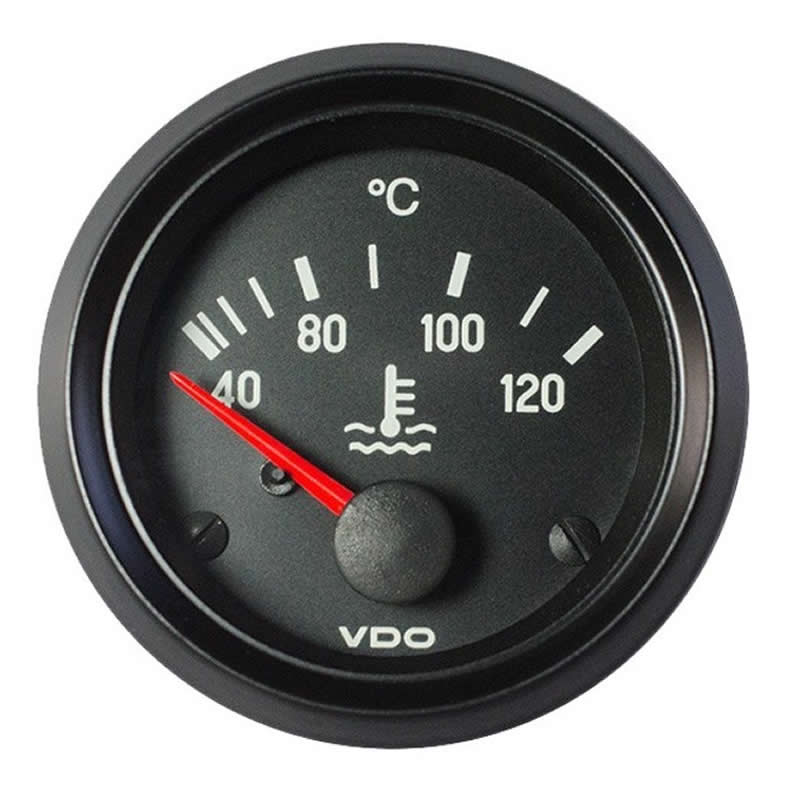 VDO Cockpit Vision Coolant temperature 120°C 52mm 12V gauge
